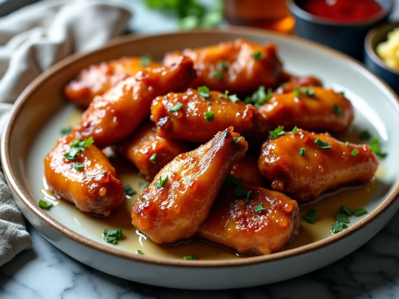 Honey Garlic Chicken Wings