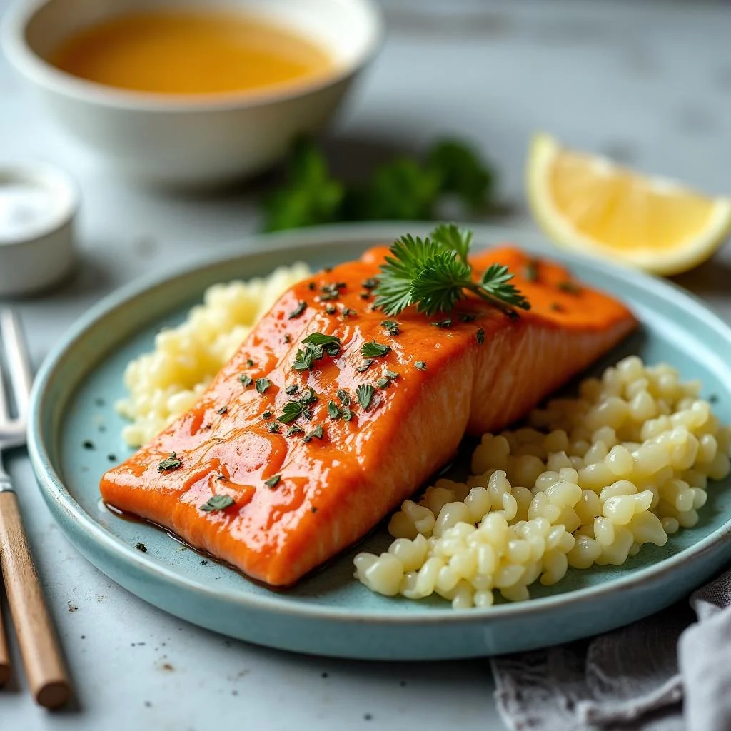 Honey Garlic Glazed Salmon