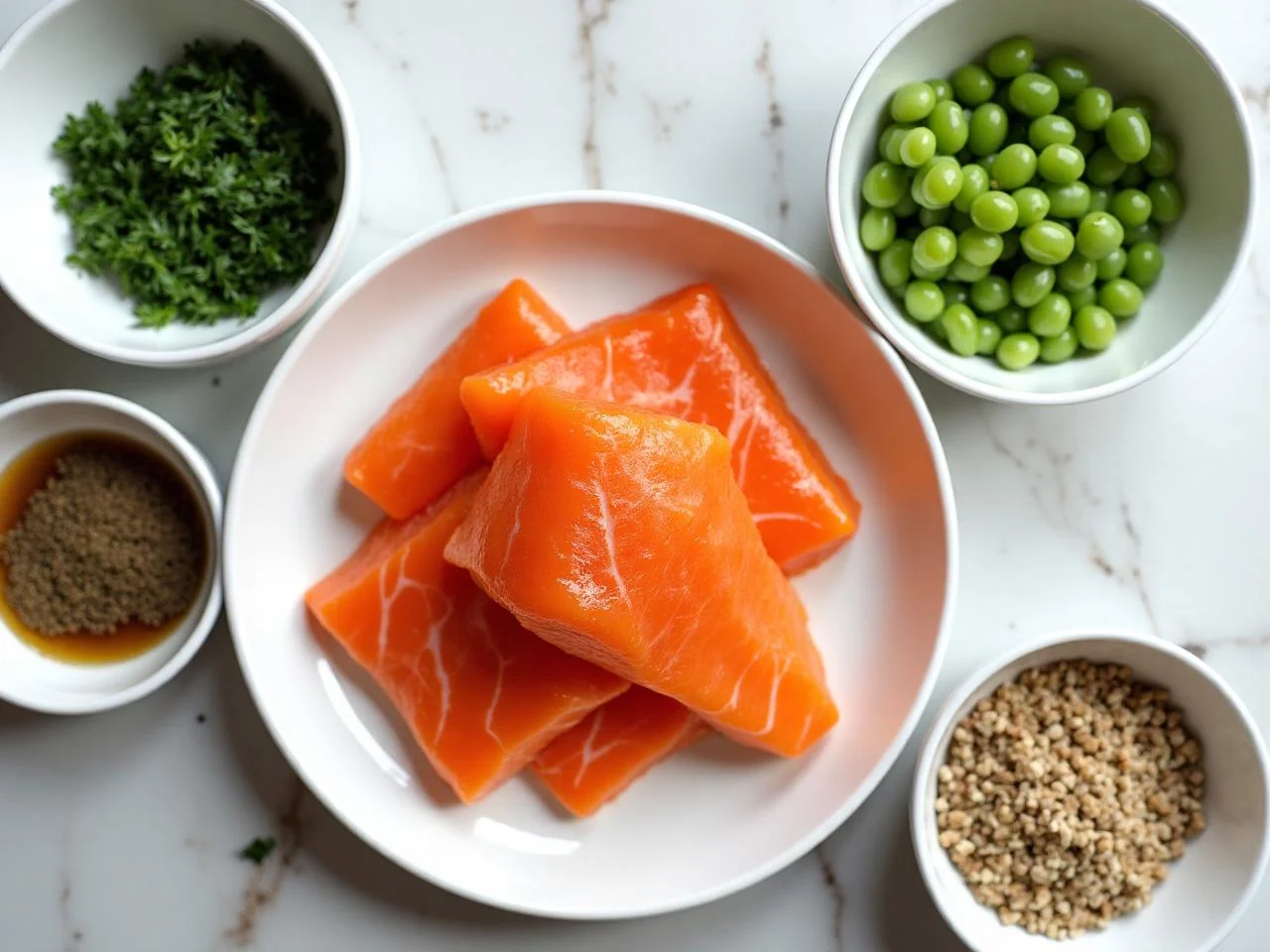 Ingredients for Honey Garlic Glazed Salmon