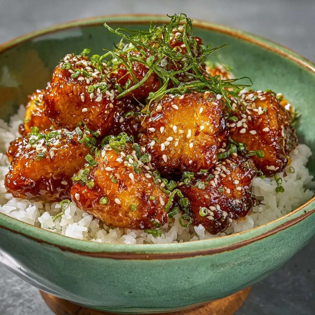 Honey Garlic Salmon Bites (Qui