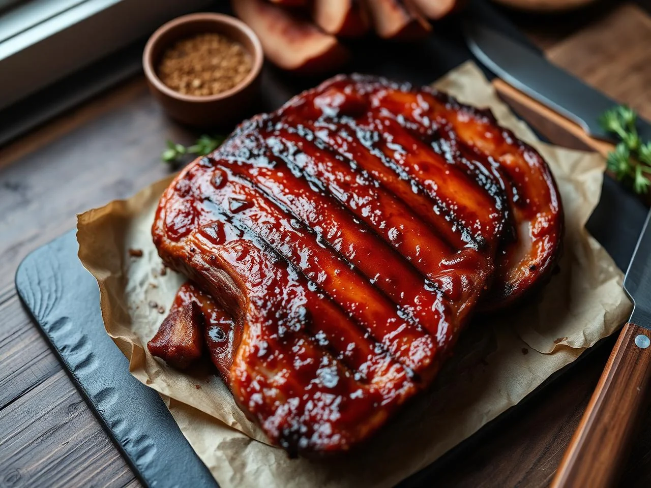 Honey Glazed Ham Steak