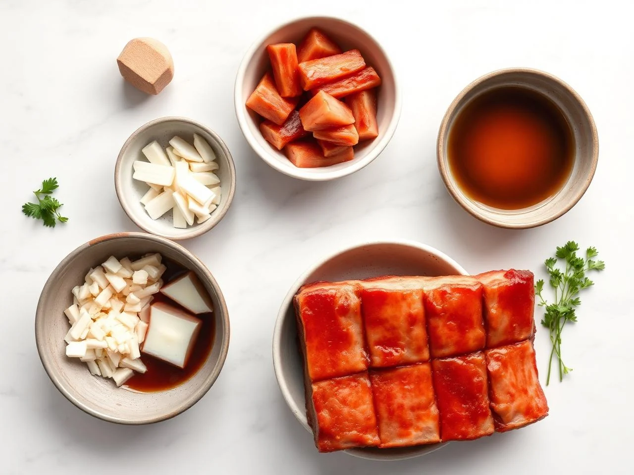 Ingredients for Honey Glazed Ribs