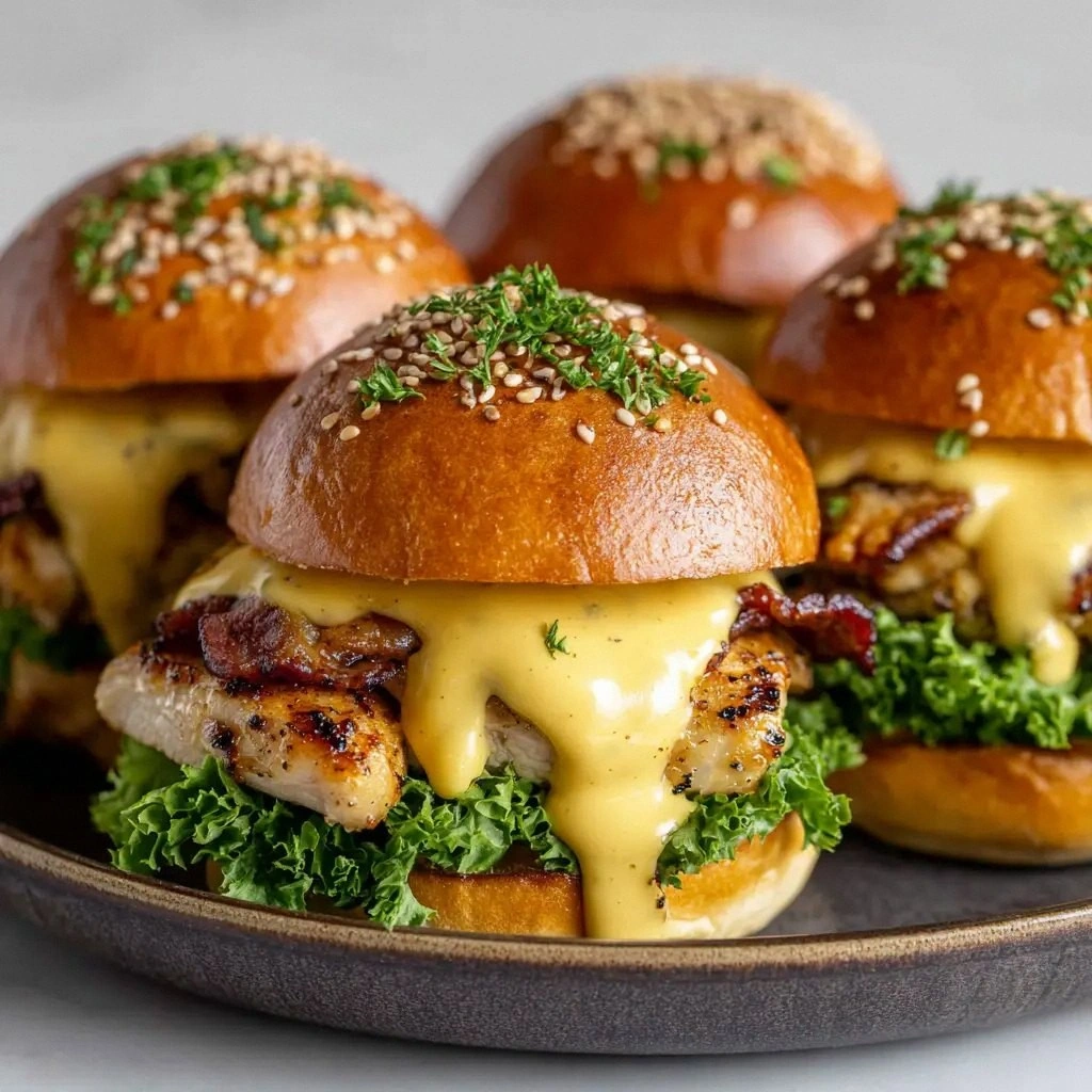 Honey Mustard Chicken Sliders: