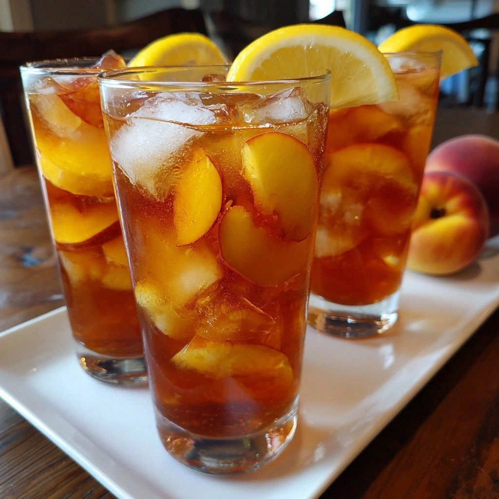 Honey Peach Iced Tea Lemonade
