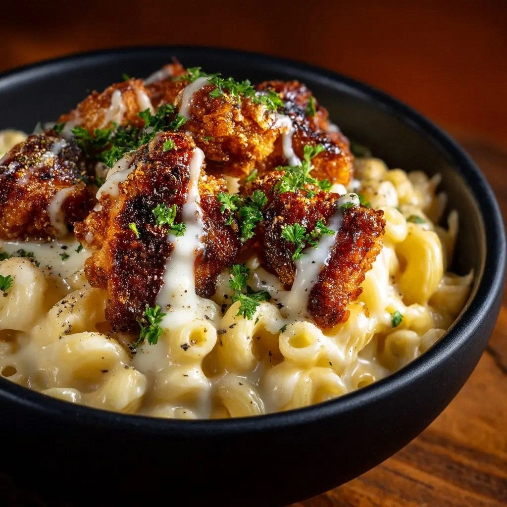 Honey Pepper Chicken Mac and C