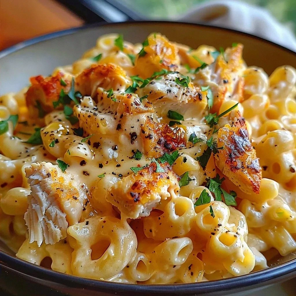 Honey Pepper Chicken Mac and C