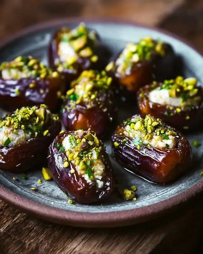 Honey Pistachio Ricotta Stuffed Dates: A Sweet Delight!