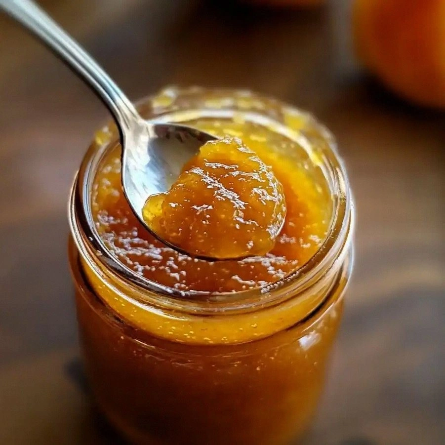 Honey Sweetened Peach Jam Reci