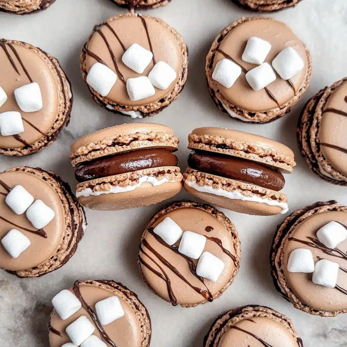 Hot Chocolate Macarons: Cozy Bites of Winter Bliss