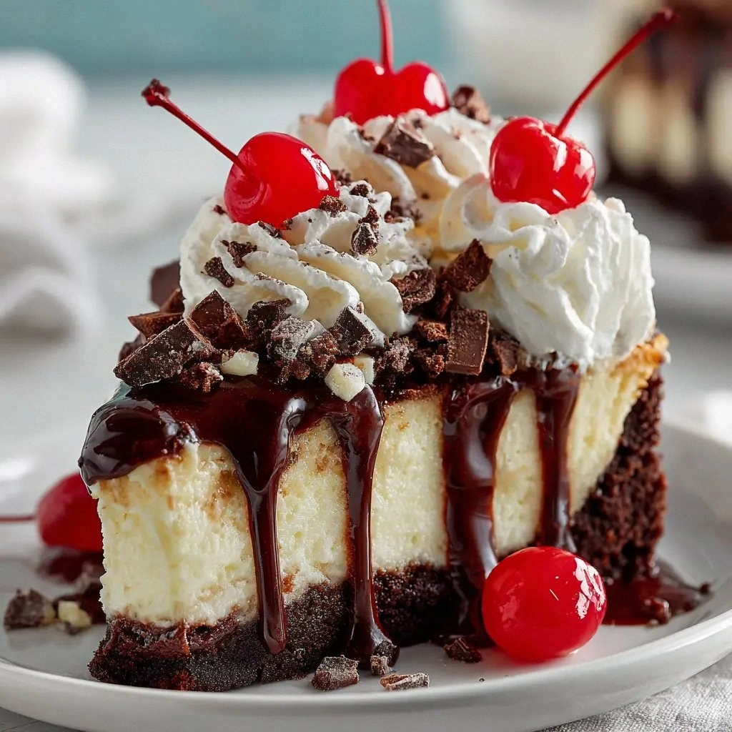 Hot Fudge Sundae Brownie Chees