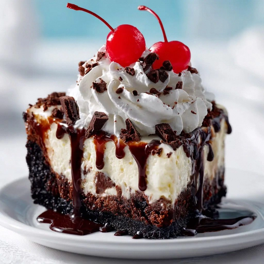 Hot Fudge Sundae Brownie Chees