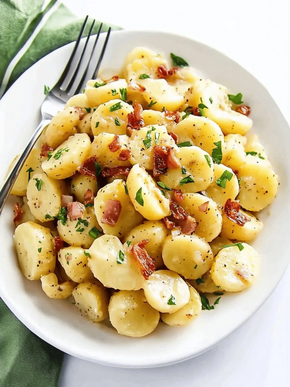 Hot German Potato Salad: Tangy