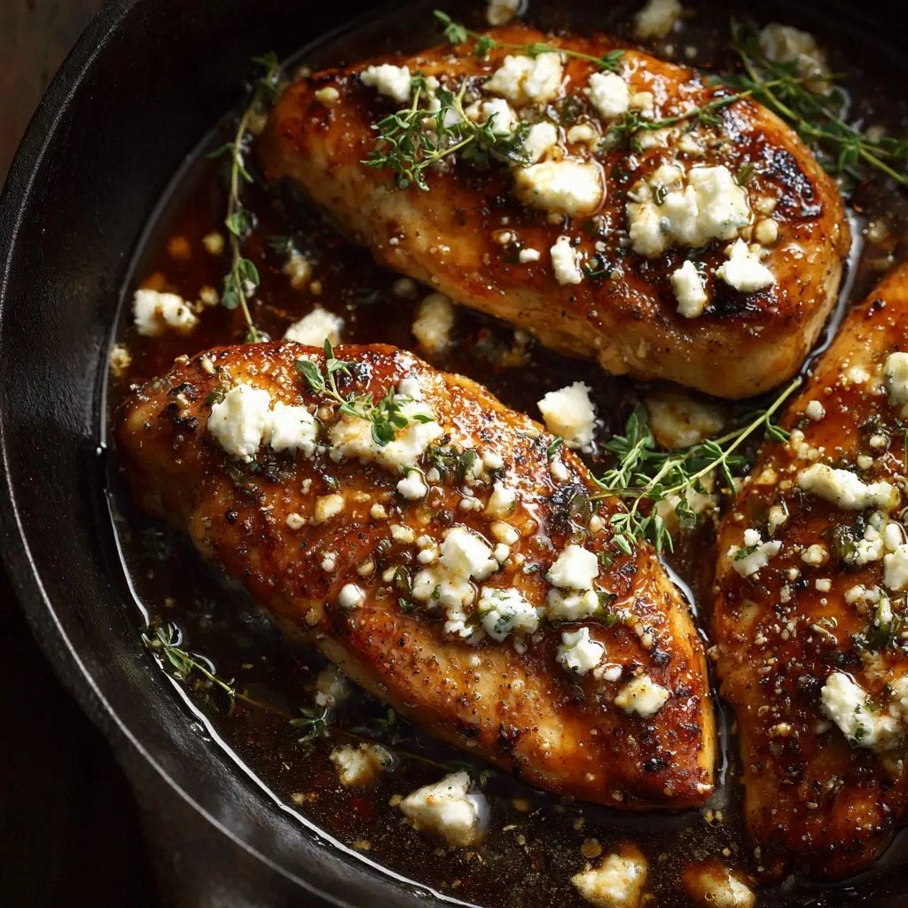 Hot Honey Feta Chicken (Easy &