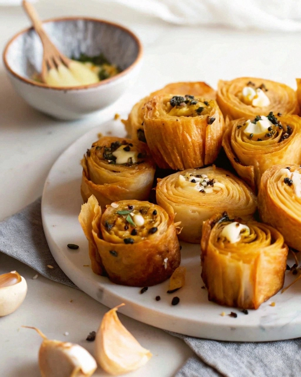 Hot Honey Feta Phyllo Rolls: A Perfect Blend of Sweet and Savory