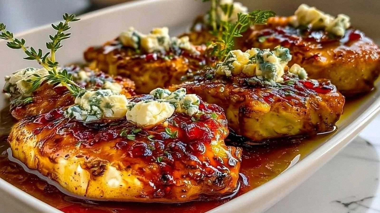 Hot Honey Infused Feta Chicken