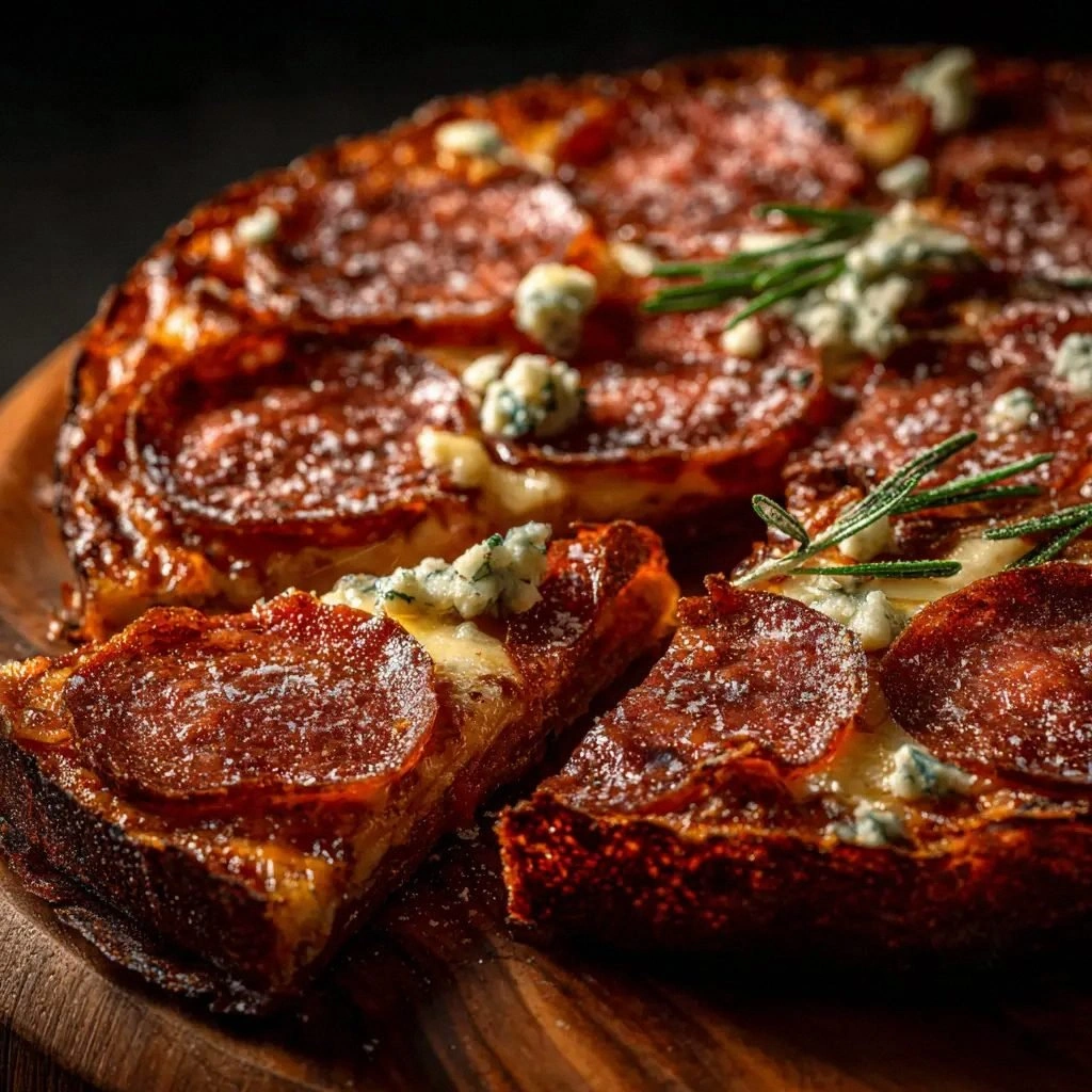 Hot Honey Pepperoni Pizza: The