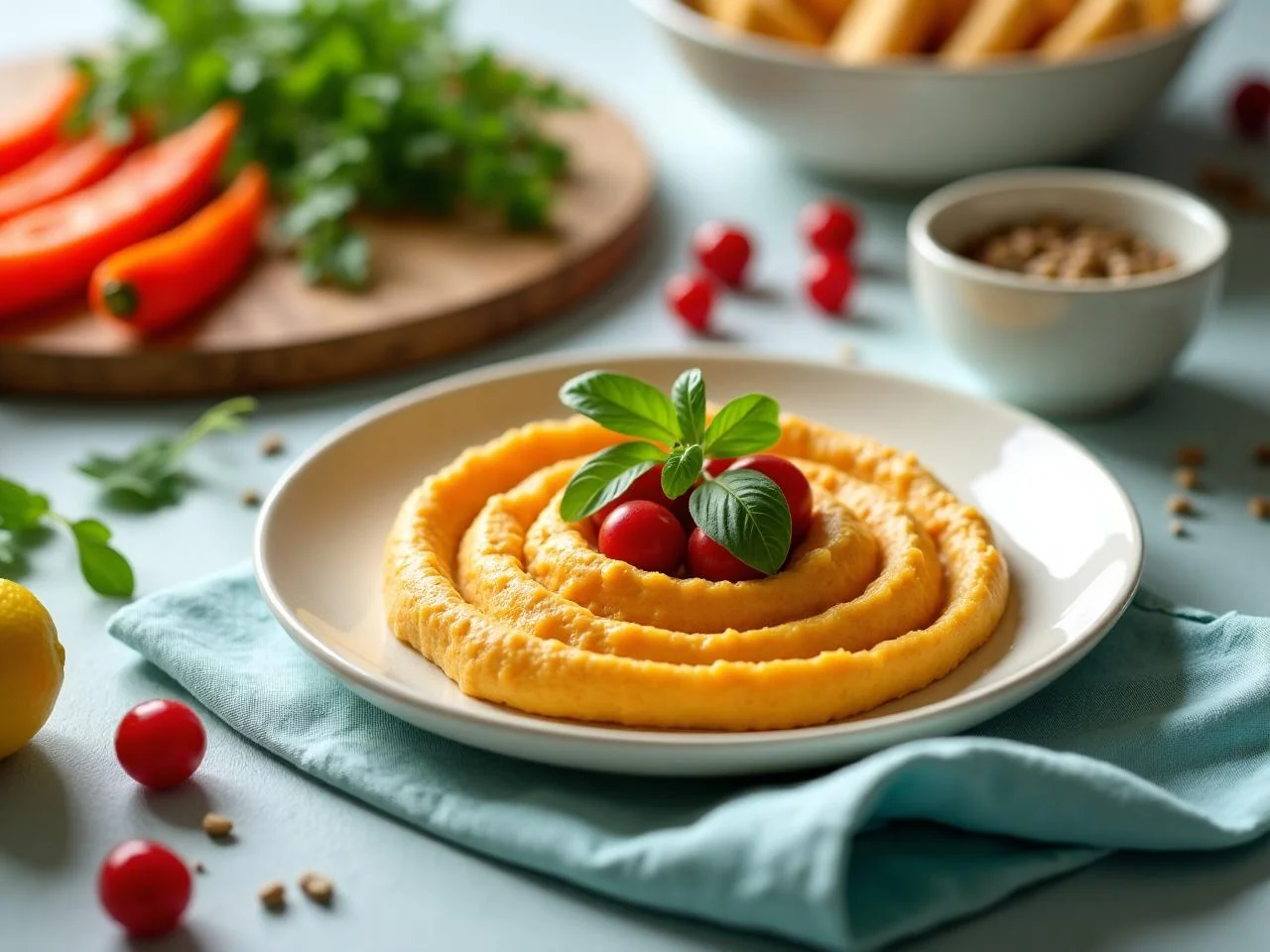 Hummus with Veggie Sticks