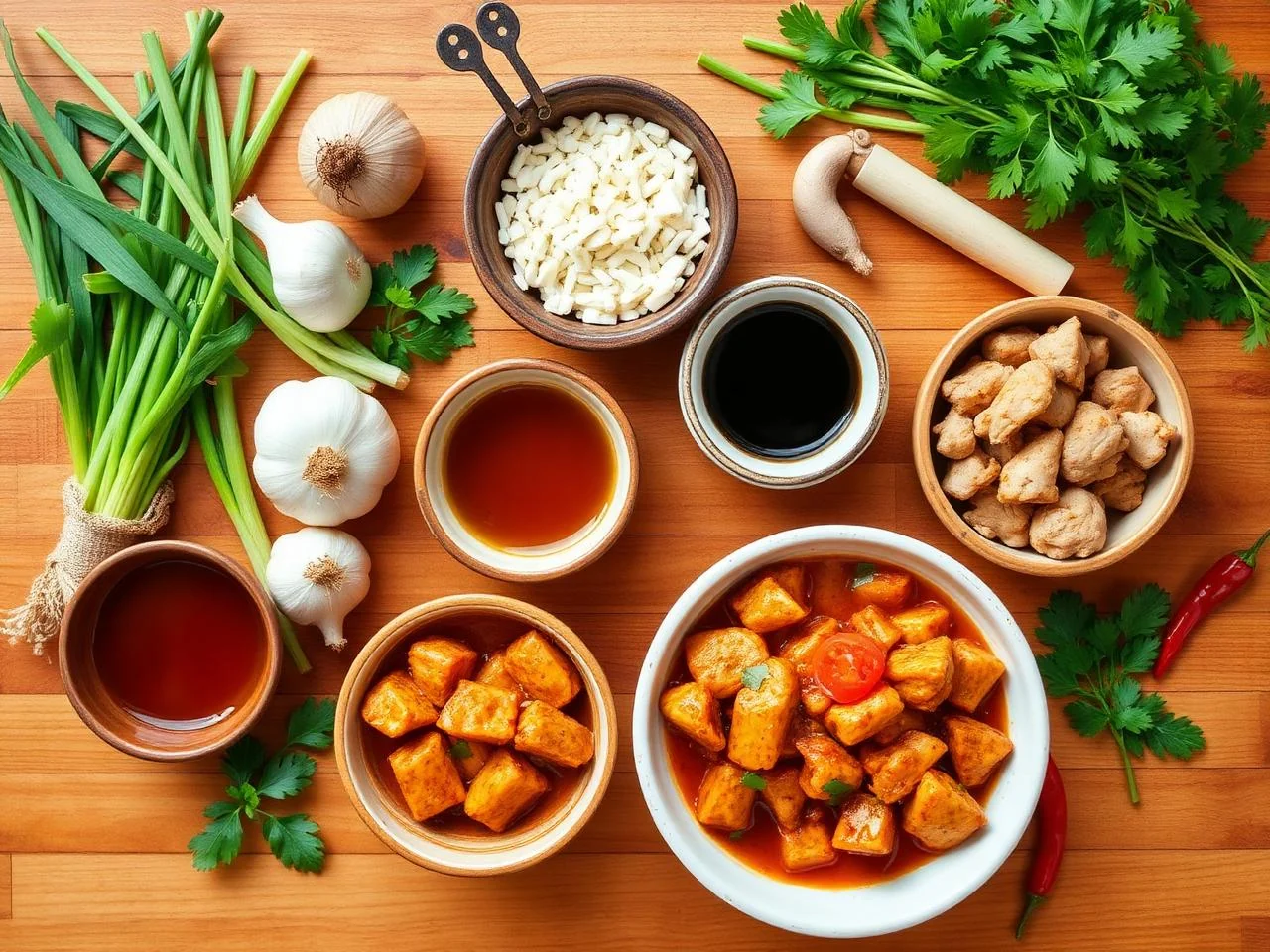 Ingredients for Indian Chicken Tikka Masala Stir Fry