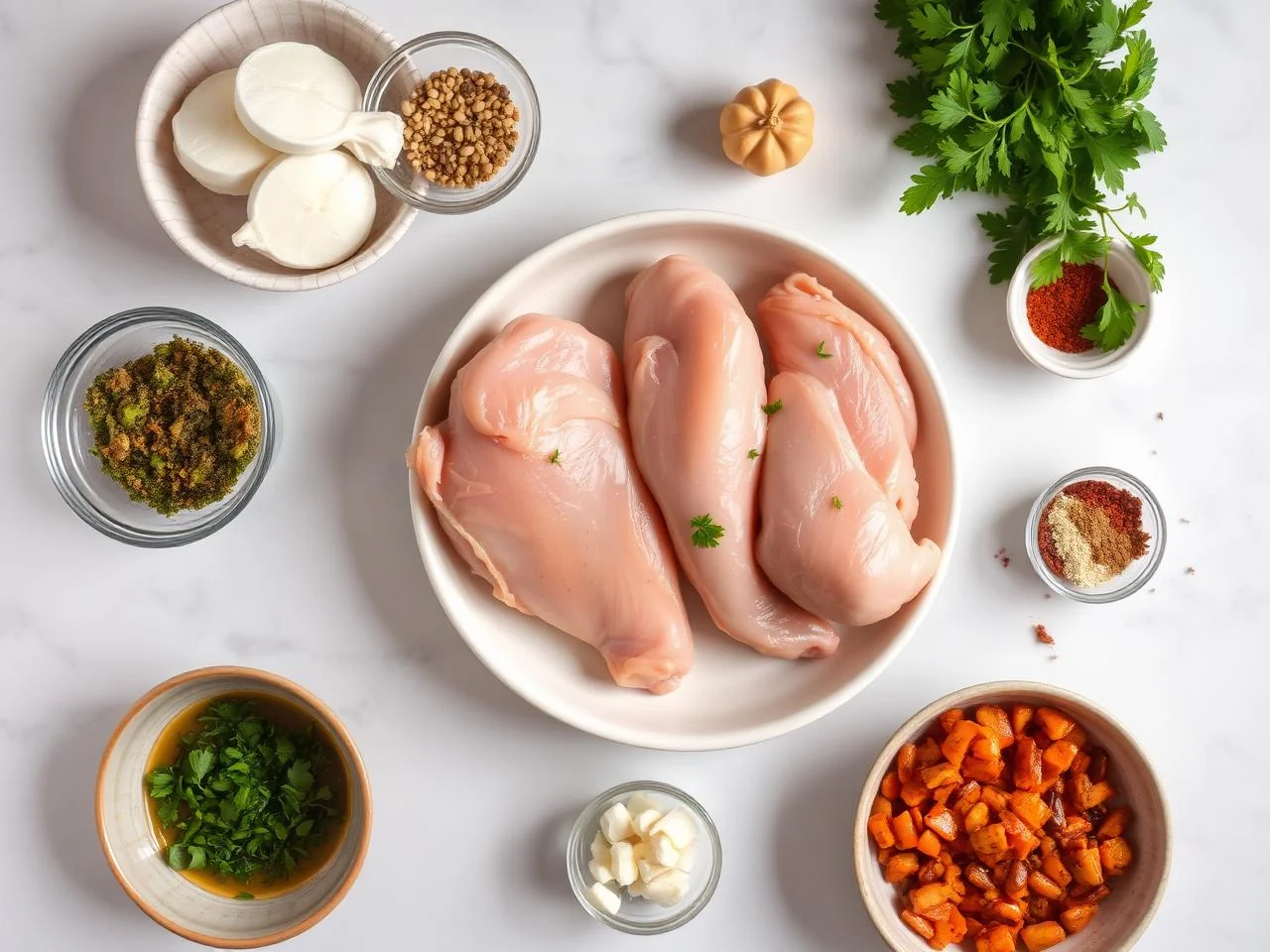 Ingredients for Indian Tandoori Chicken