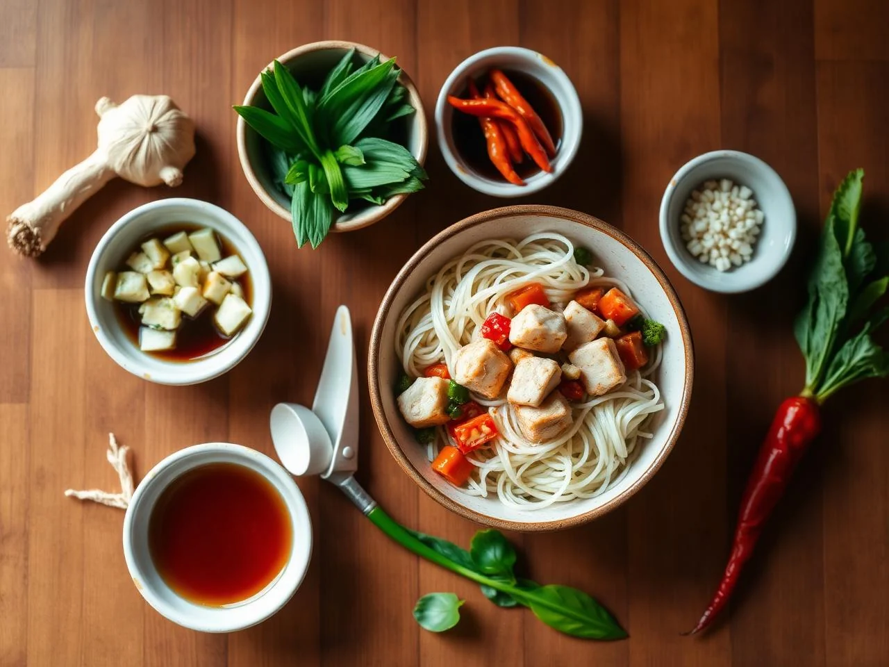 Ingredients for Indonesian Gado Gado