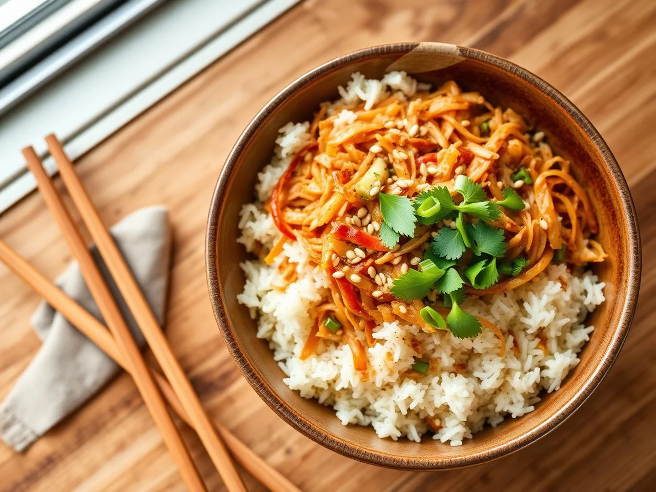 Indonesian Gado Gado Rice Bowl