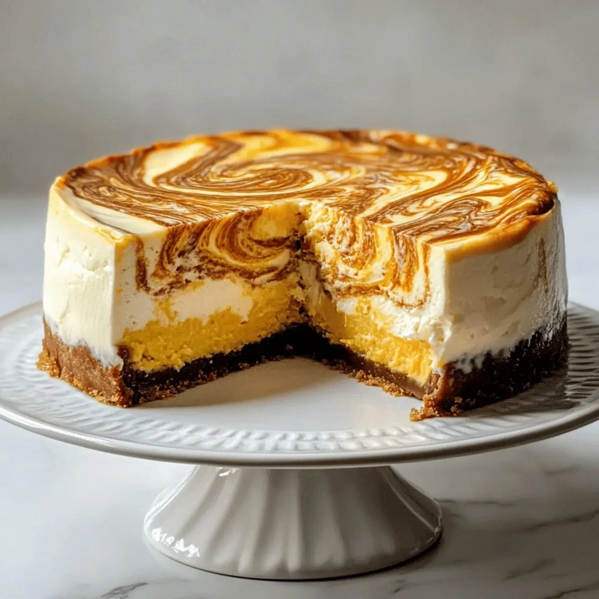 Indulge in Cheesecake with Pumpkin Swirl This Fall!
