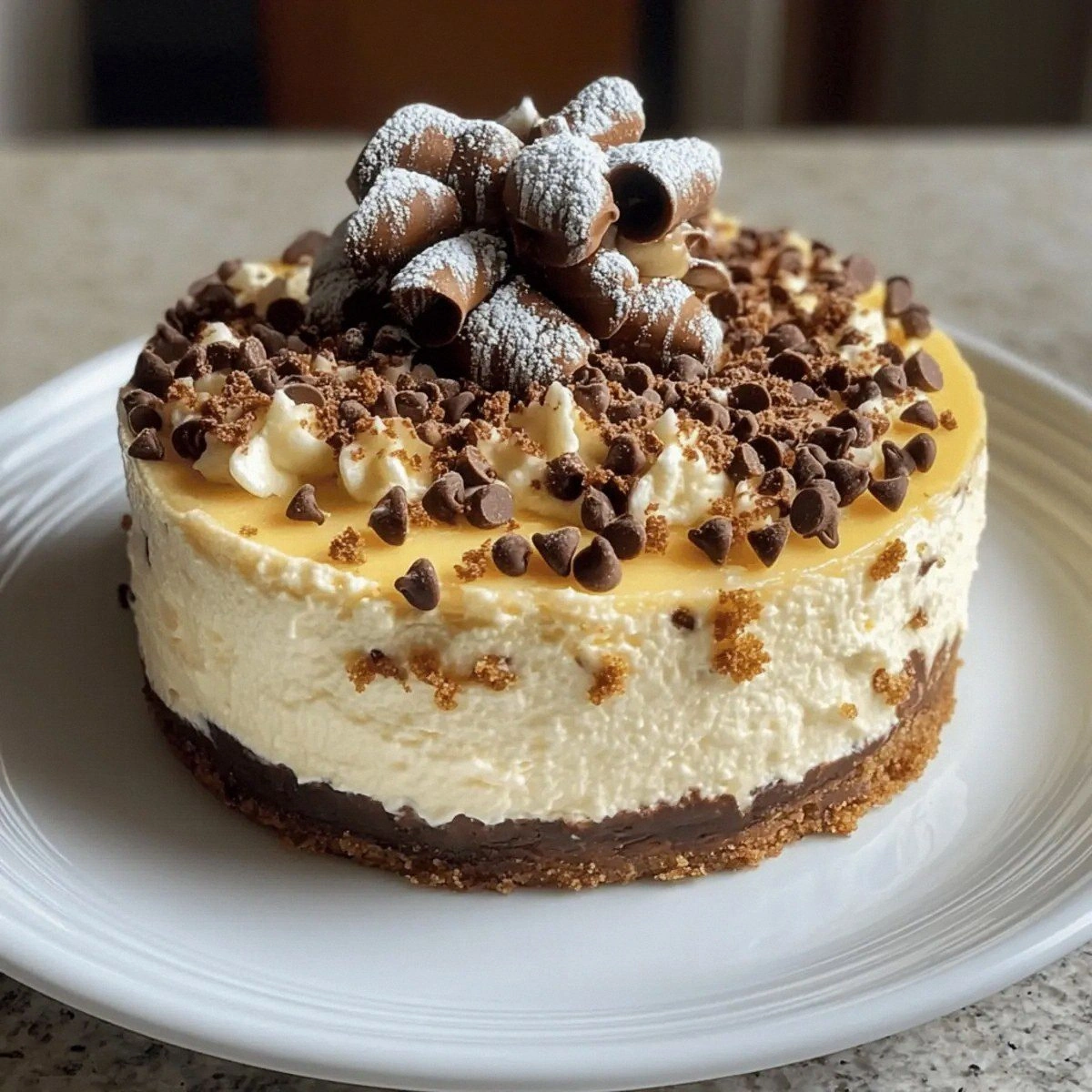 Indulge in Mascarpone Ricotta Cannoli Cheesecake Bliss