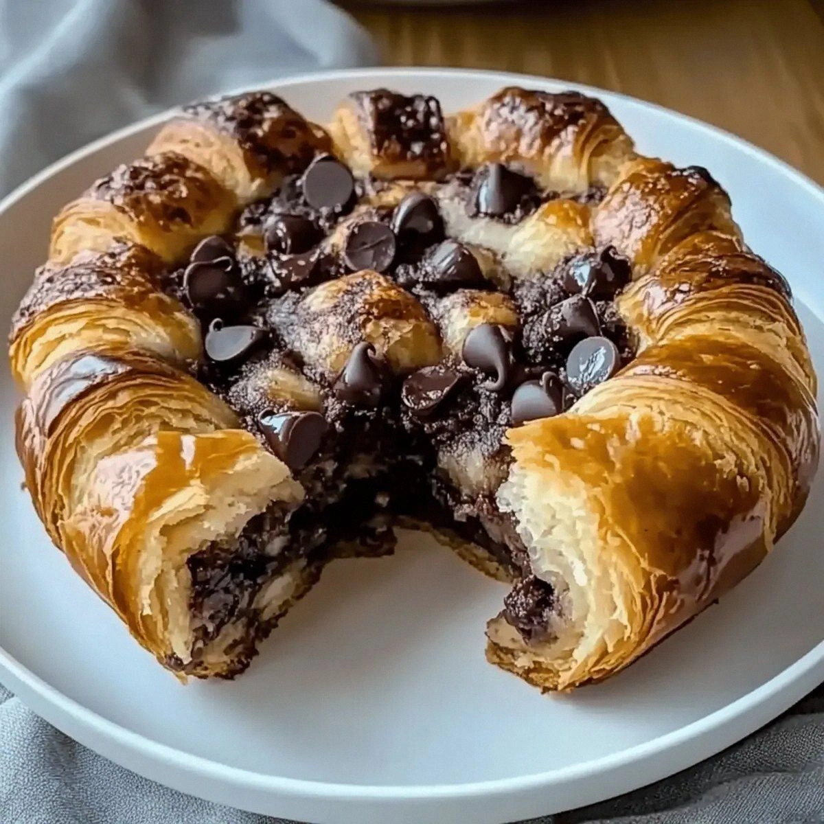 Indulgent Chocolate Croissant Breakfast Bake for Cozy Mornings