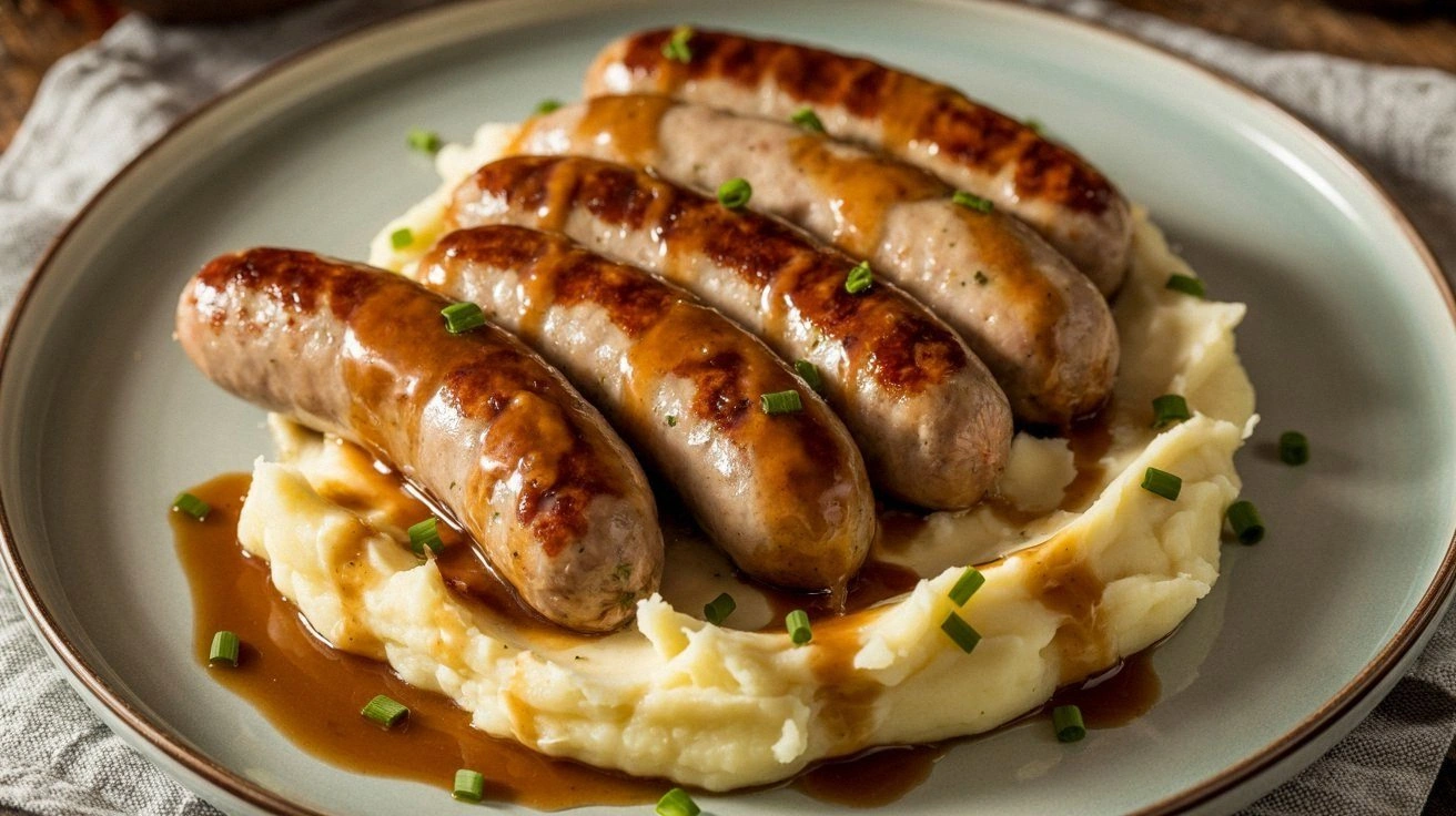 Irish Bangers and Colcannon