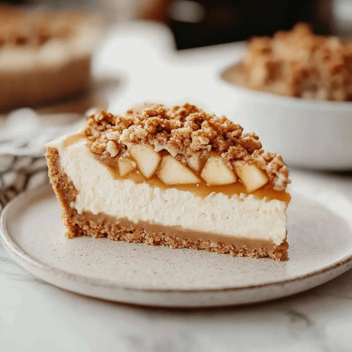 Irresistible Apple Crisp Cheesecake You’ll Crave This Fall