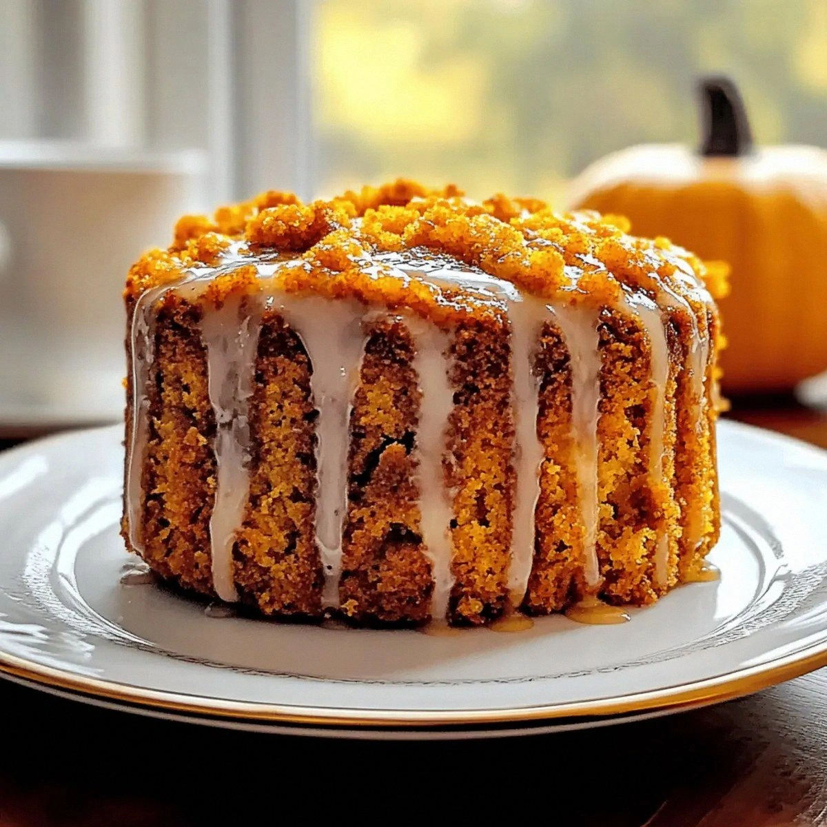 Irresistible Autumn Pumpkin Honey Bun Cake to Savor Together