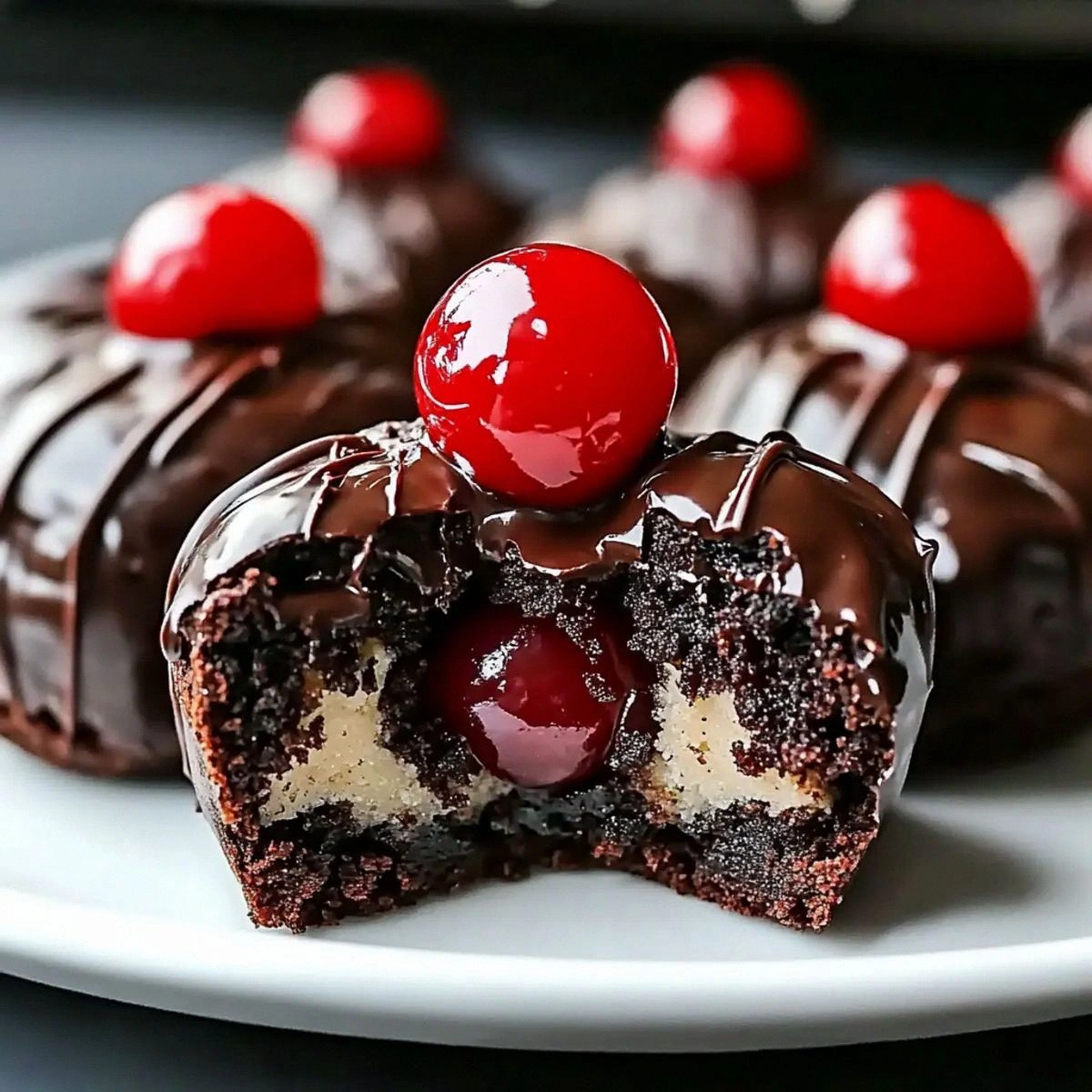Irresistible Black Forest Cookie Dough Brownie Bombs Delight