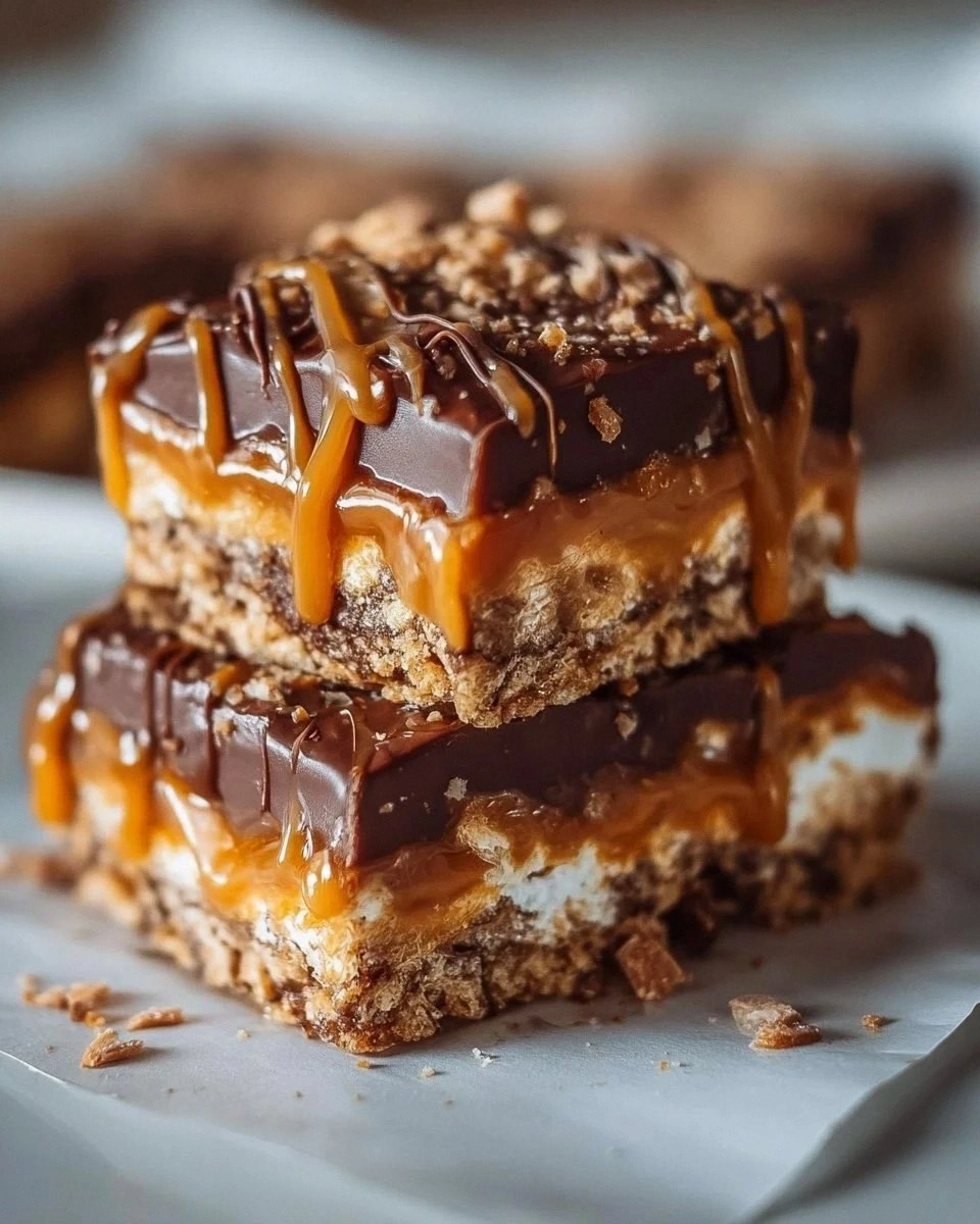 Irresistible Butterfinger Caramel Bars – Easy No-Bake Dessert