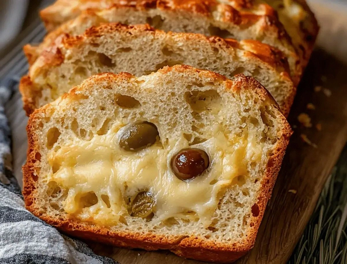 Irresistible Cheese & Olive Quick Bread: Perfect for Brunch