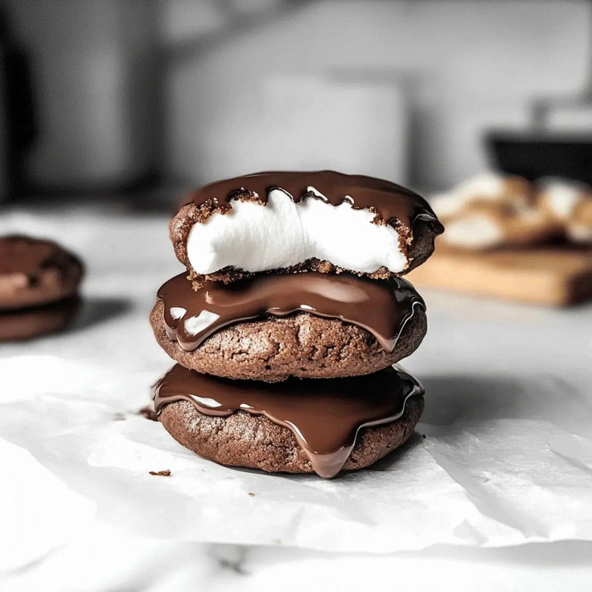 Irresistible Chocolate Marshmallow Cookies for Sweet Cravings