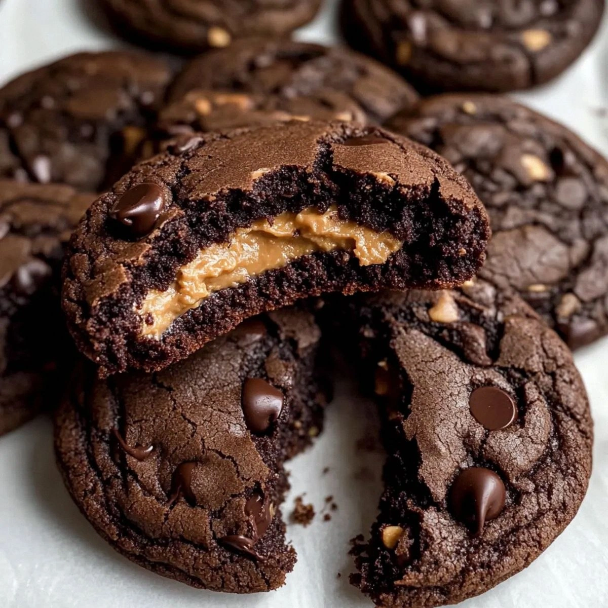 Irresistible Chocolate Peanut Butter Filled Cookies Recipe