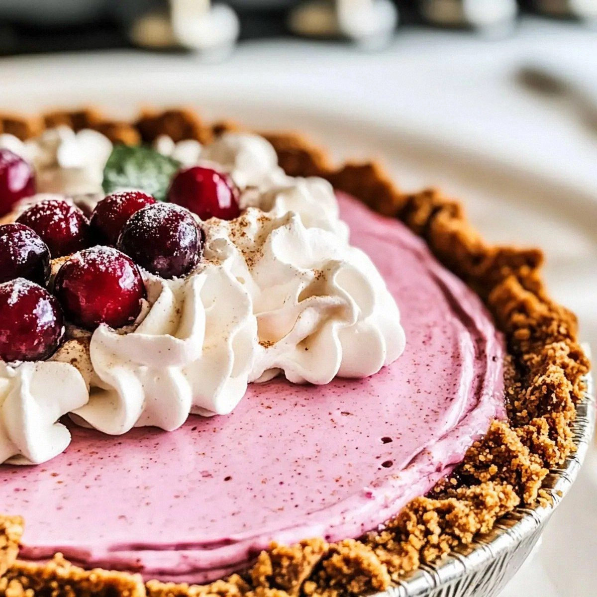 Irresistible Cranberry Mousse Pie – Your No-Bake Holiday Treat