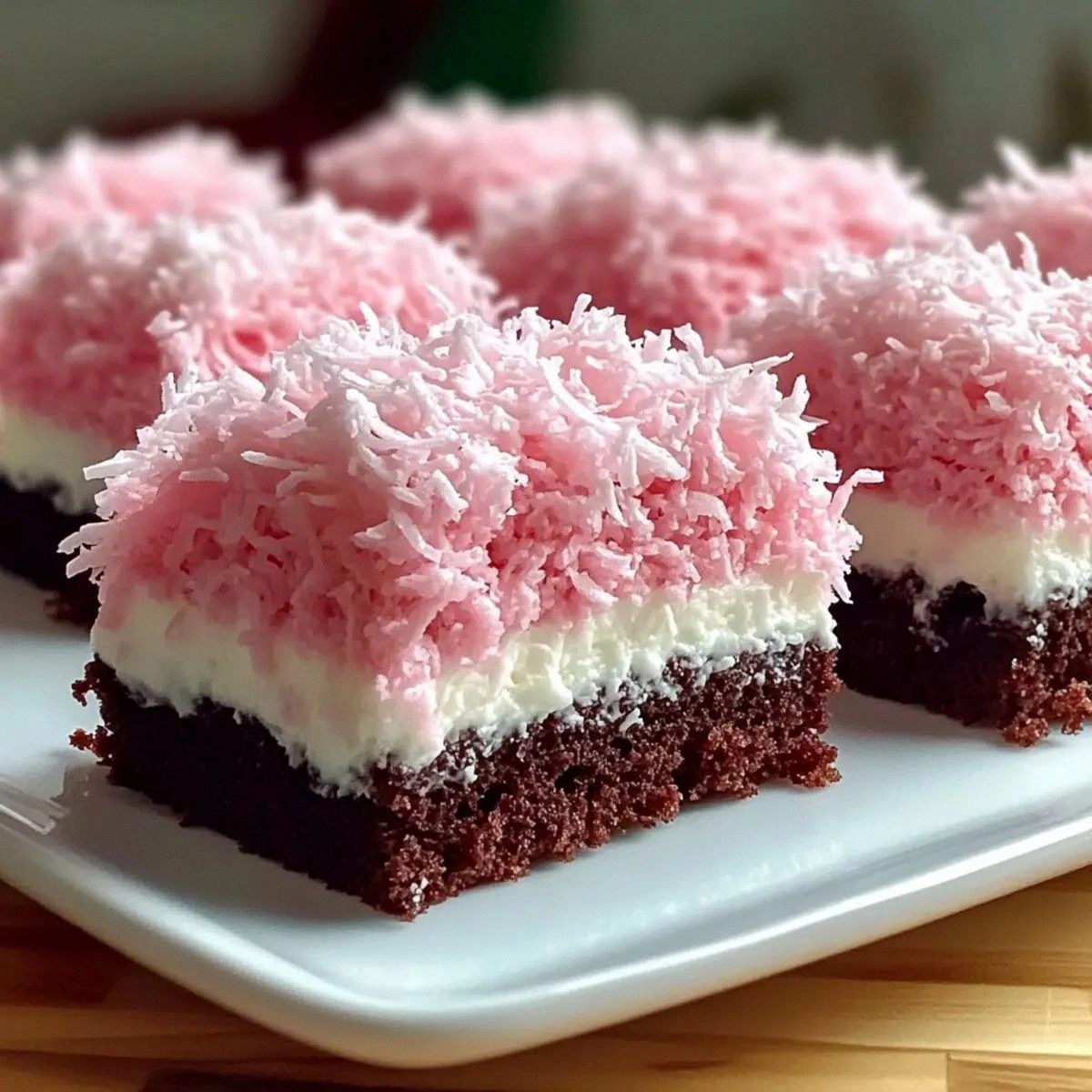 Irresistible Pink Coconut Snowball Cake Bars for Sweet Moments