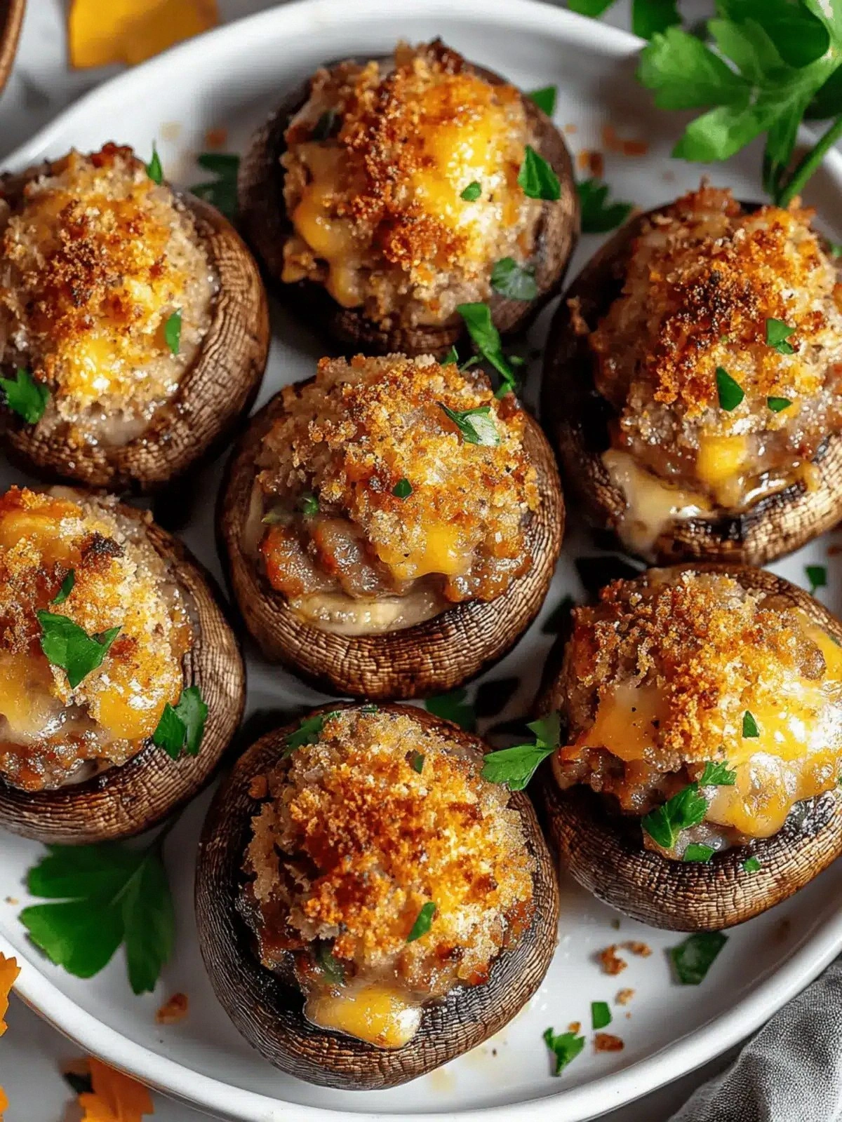 Irresistible Stuffed Mushrooms