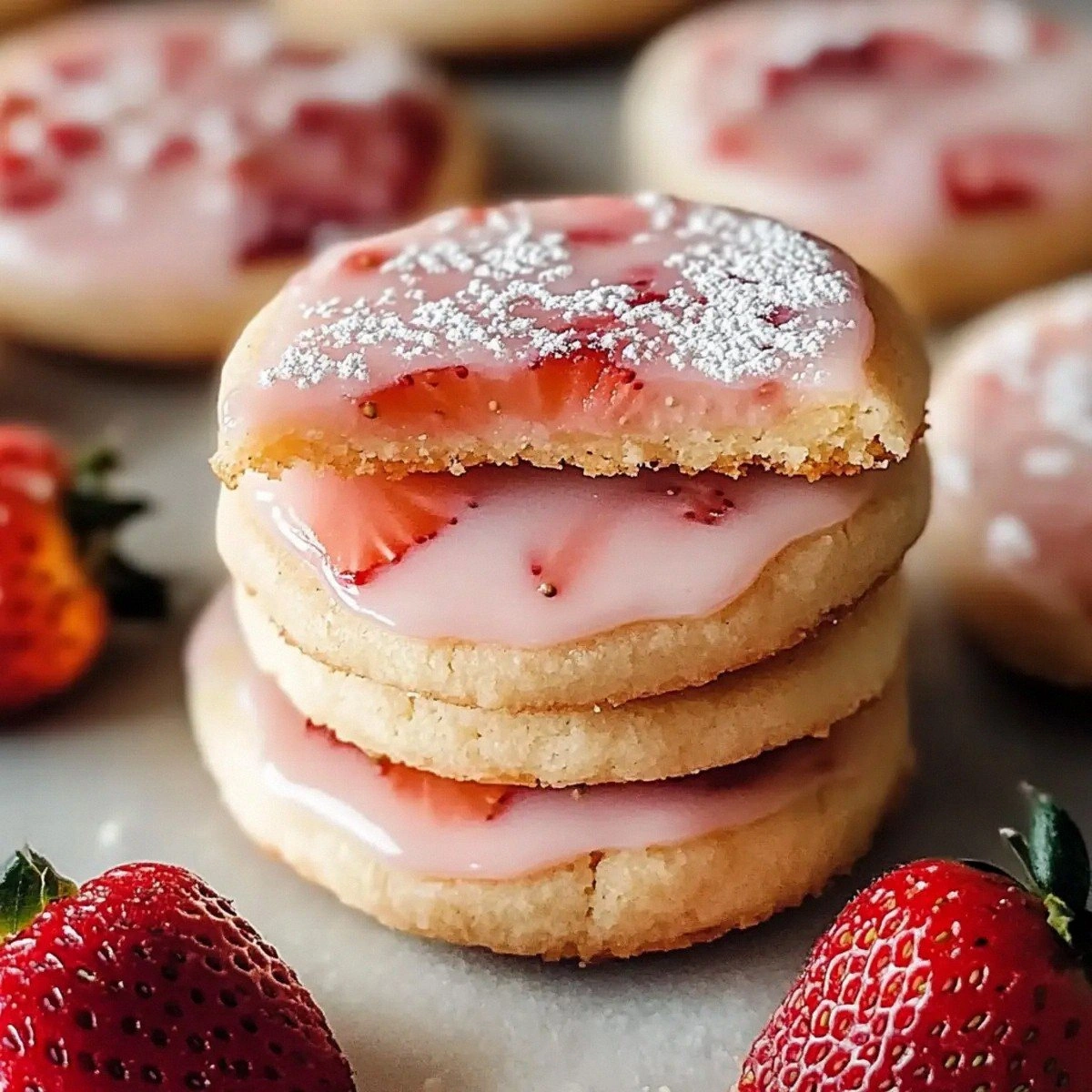 Irresistibly Buttery Strawberry Shortbread Cookies Recipe