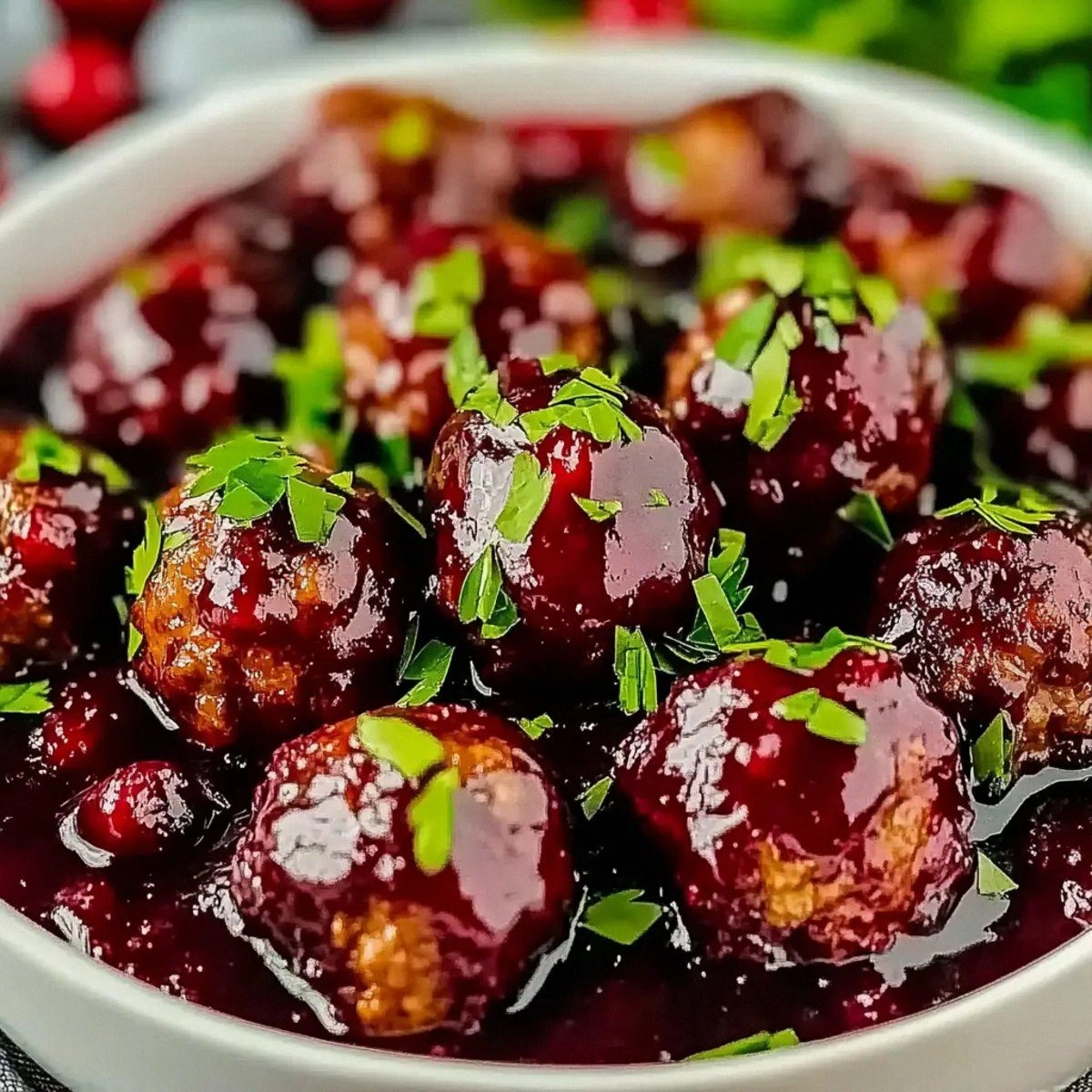 Irresistibly Festive Christmas Cranberry Meatballs Recipe