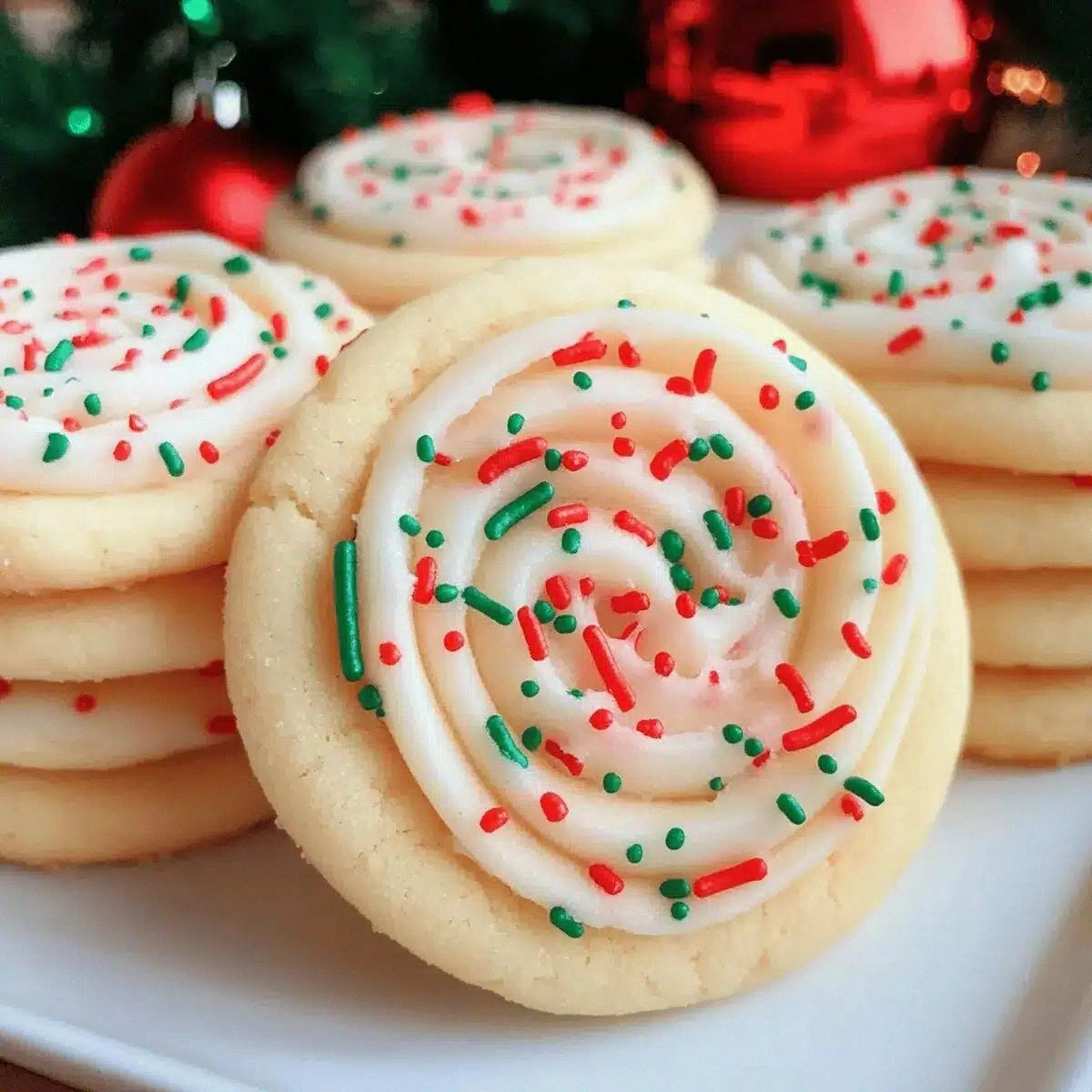 Irresistibly Soft Christmas Sugar Cookies with Cream Cheese Frosting