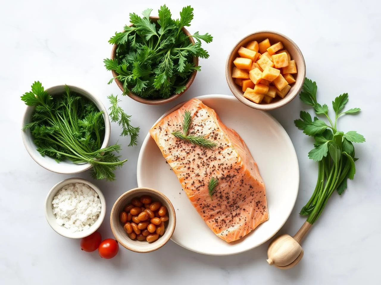 Ingredients for Italian Baked Salmon