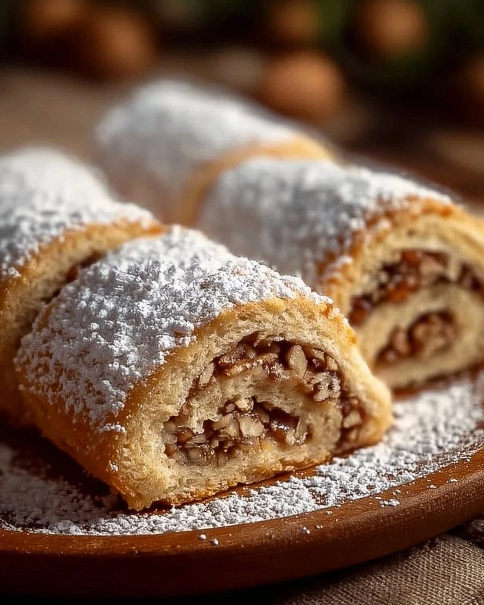 Italian Nut Roll Cookies