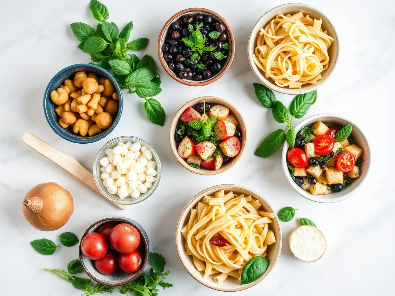 Ingredients for Italian Pasta Salad