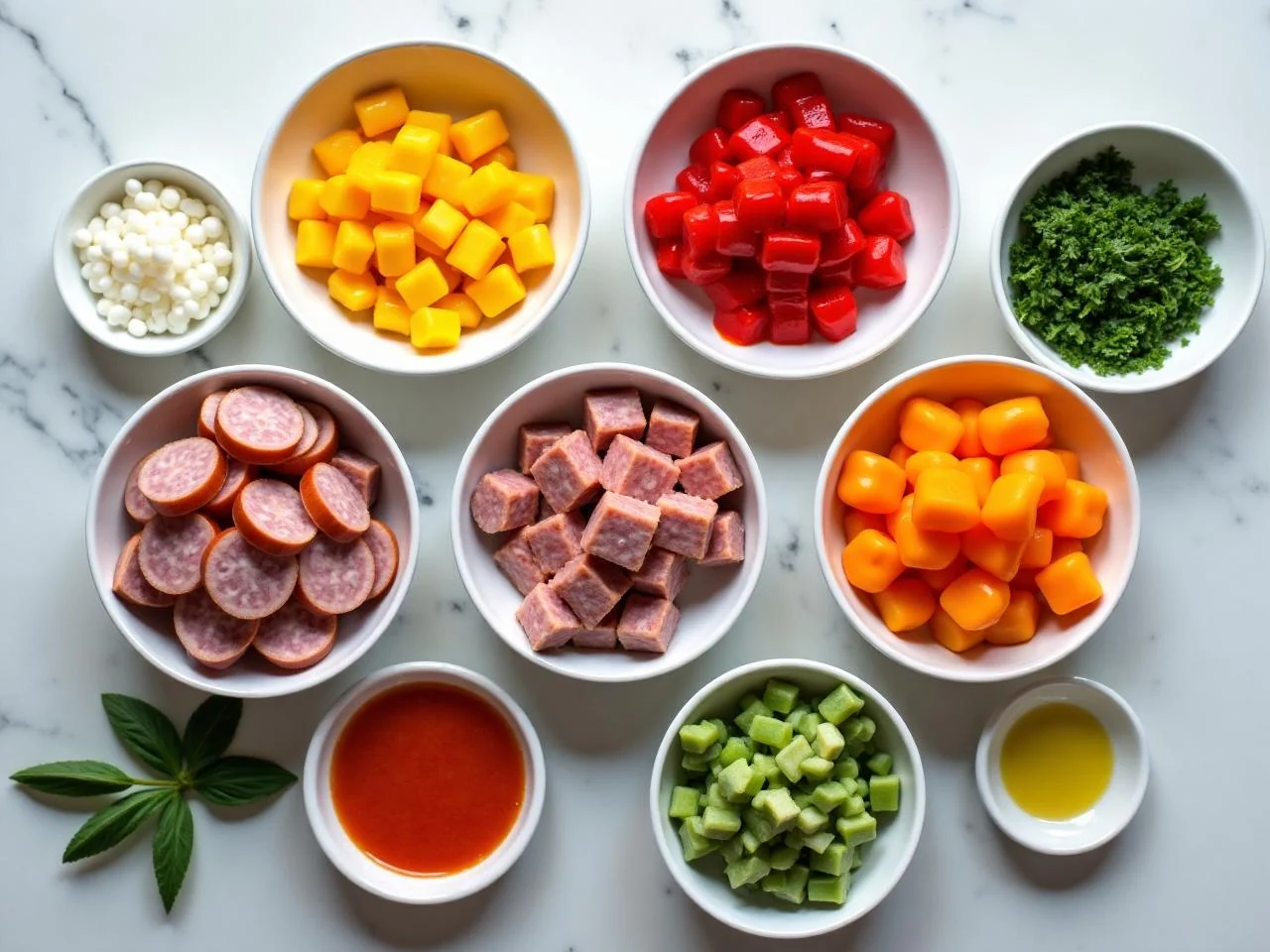 Ingredients for Italian Sausage and Peppers