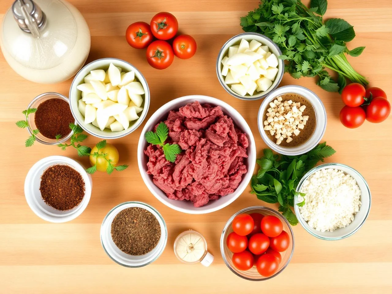 Ingredients for Italian Style Meatloaf