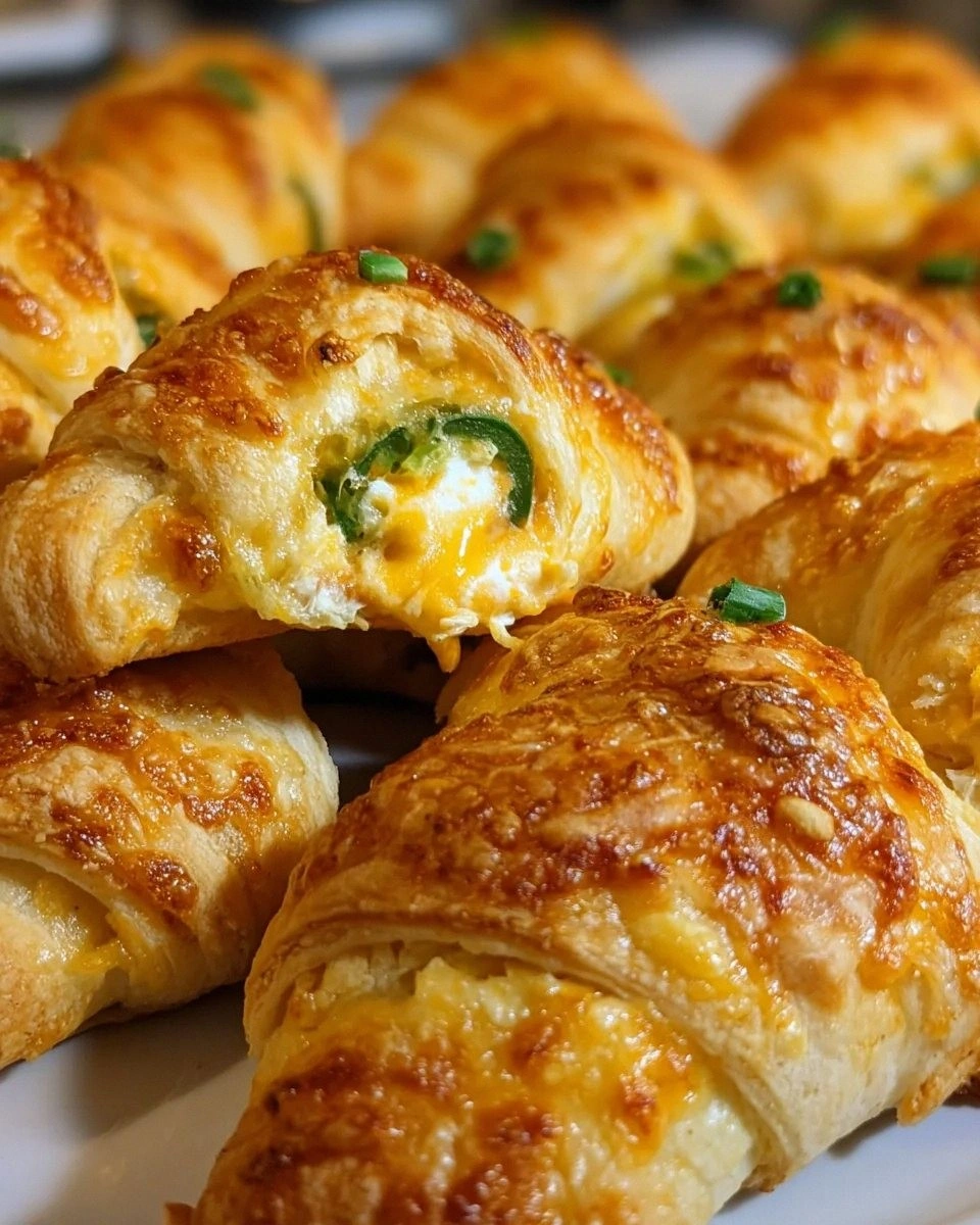 Jalapeño Popper Cheese-Stuffed Crescent Bites are irresistible!
