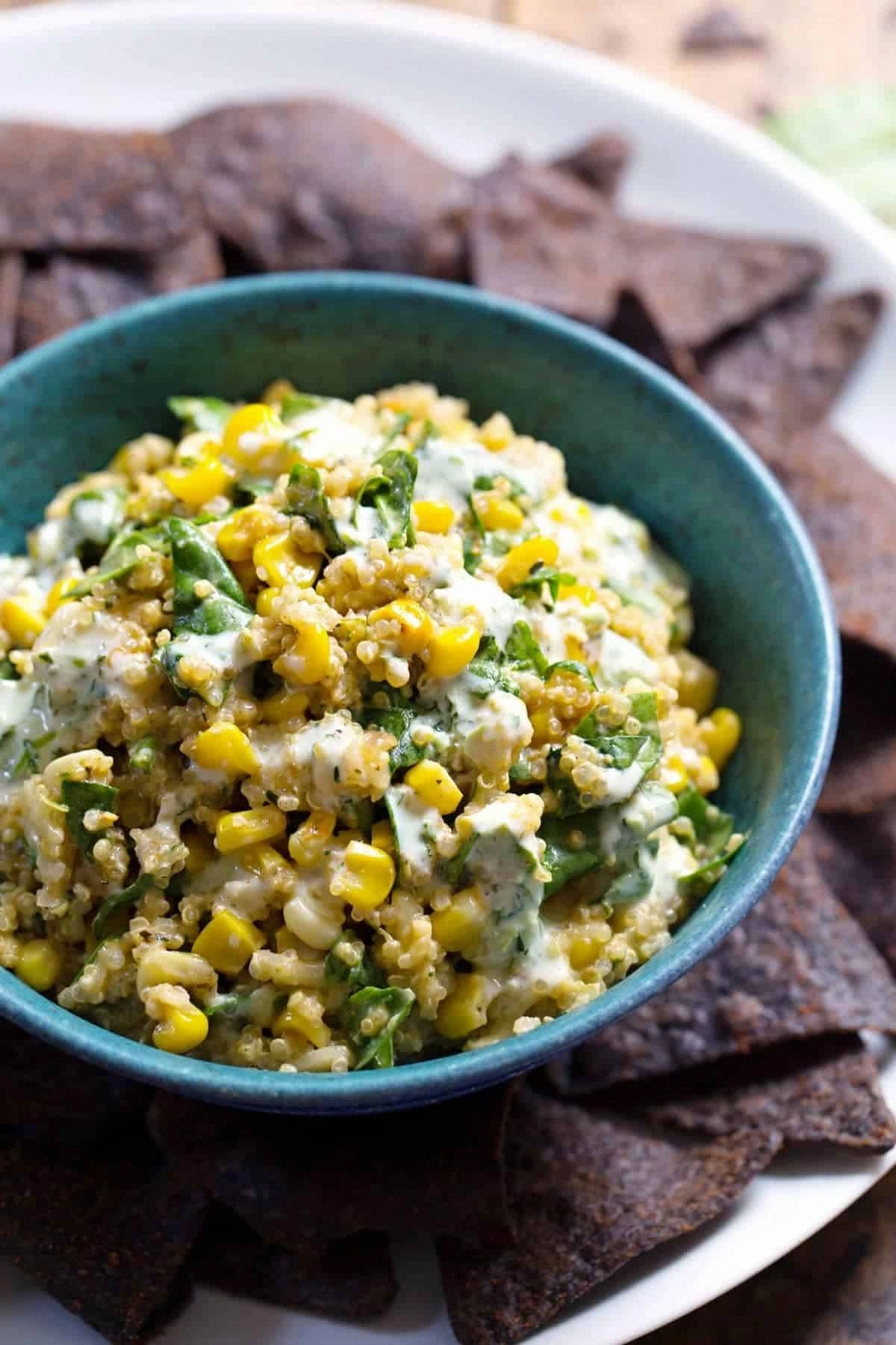 Jalapeño Quinoa Corn Dip