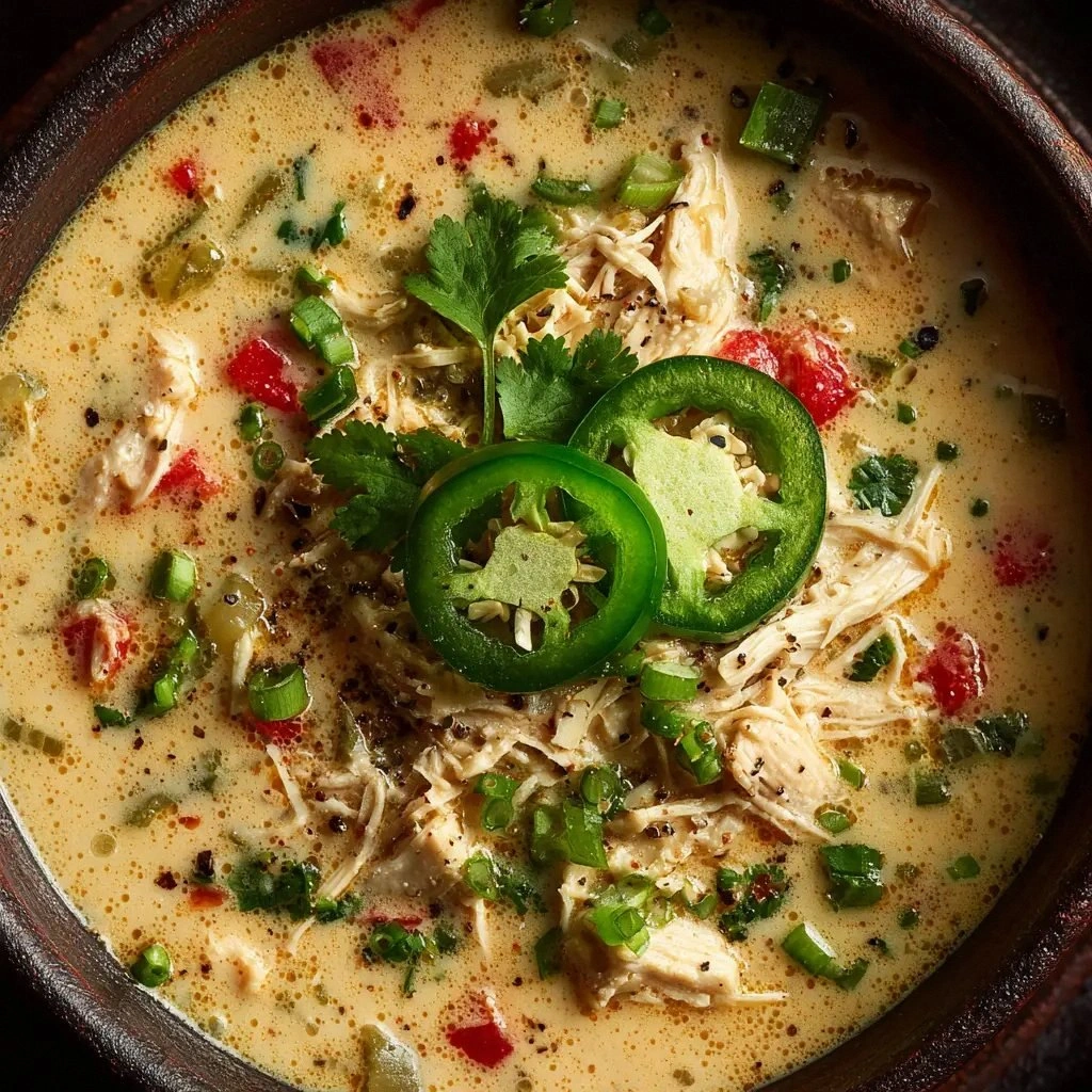 Jalapeno Popper Chicken Soup (